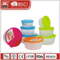 New Four Colors Round Microwave Food Container(3pcs)